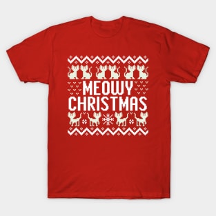 Meowy Christmas T-Shirt